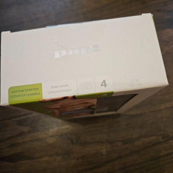 Papi Cotton Stretch Men's Boxer Briefs Size Small 4 Pack Multicolor Underwear - Picture 4 of 7